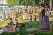 Georges Seurat Sunday Afternoon of the Island of La Grande Jatte (mk09) Spain oil painting reproduction